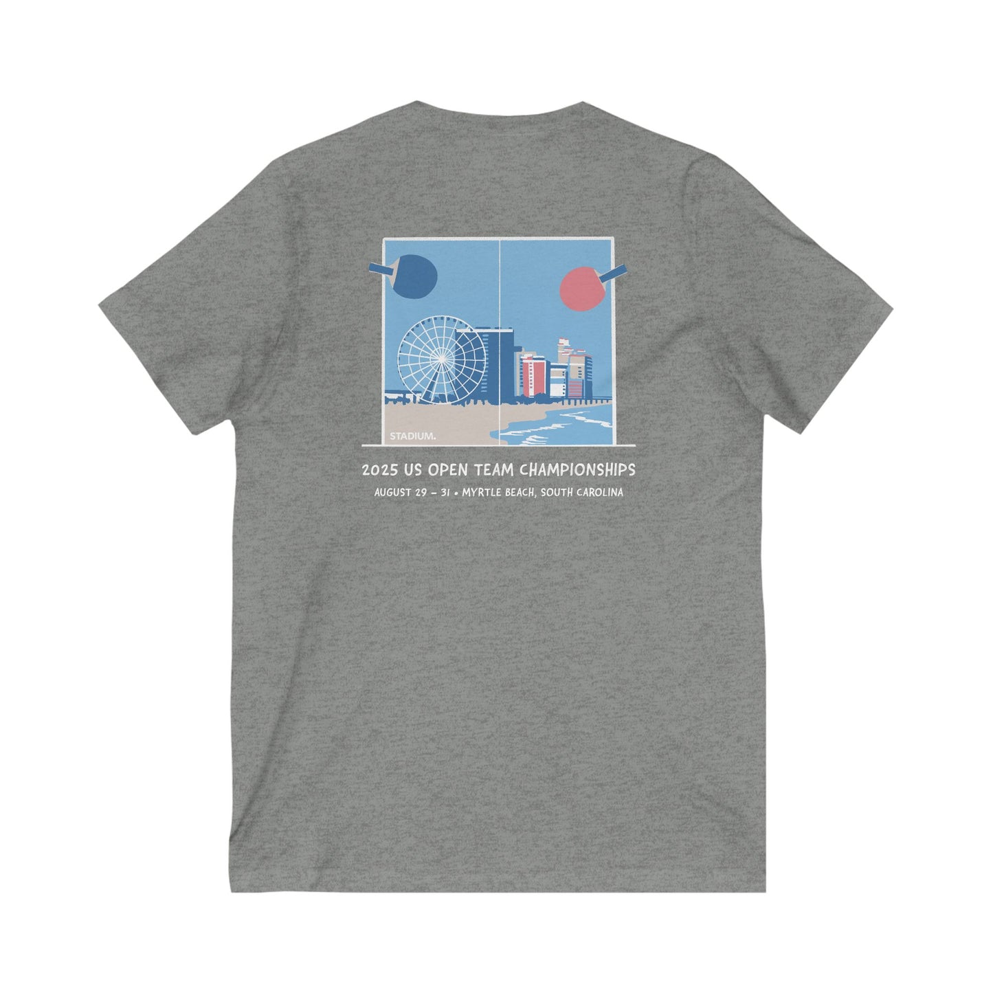 2025 US Open Table Tennis Team Championships - V-neck Tee