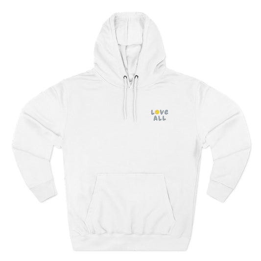 Love All (Tennis) Embroidered Fleece Hoodie